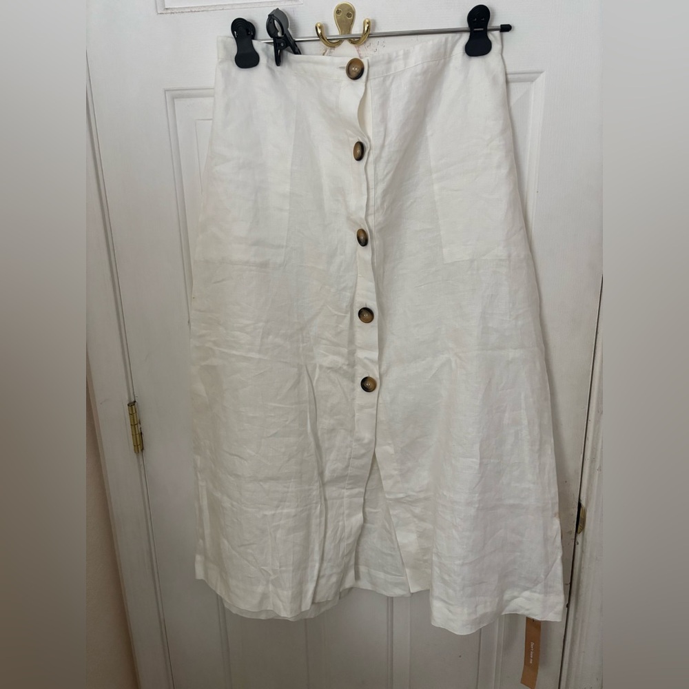 Reformation White Skirt